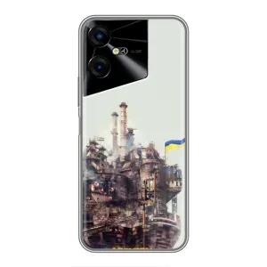 Чехлы на военную тематику для Tecno POVA Neo 3 (Азовсталь)