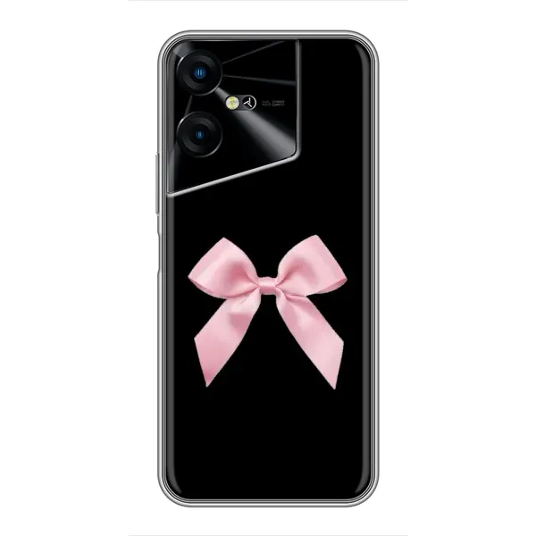 Чехол с рисунком «Бант на черном» для TECNO POVA Neo 3 Чехол с рисунком «Бант на черном» для TECNO POVA Neo 3