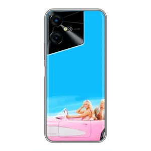 Силіконовый Чохол Барбі фільм на Tecno POVA Neo 3 (Барбі і Кен)