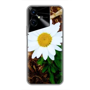 Чохол з ромашками на Tecno POVA Neo 3 (Біла ромашка)