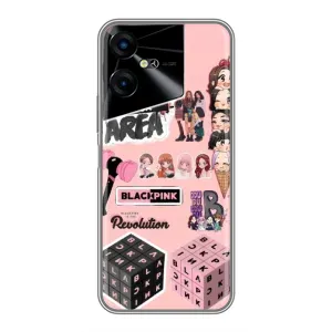 Чохли з картинкою для Tecno POVA Neo 3 (BLACK PINK колаж)
