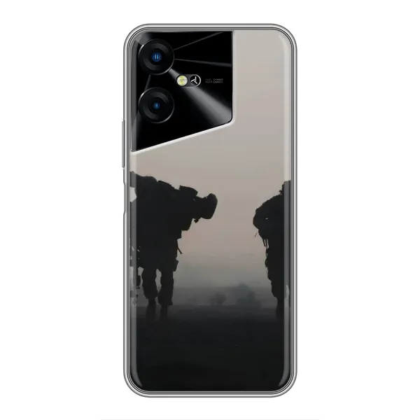 Чехол с рисунком «Бой солдат» для TECNO POVA Neo 3 Чехол с рисунком «Бой солдат» для TECNO POVA Neo 3