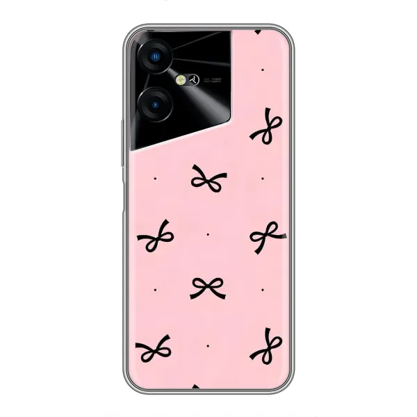 Чехол с рисунком «Черные бантики» для TECNO POVA Neo 3 Чехол с рисунком «Черные бантики» для TECNO POVA Neo 3