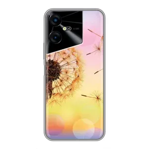 Силіконовий Чохол з кульбабками на Tecno POVA Neo 3 (Квітка-кульбаба)