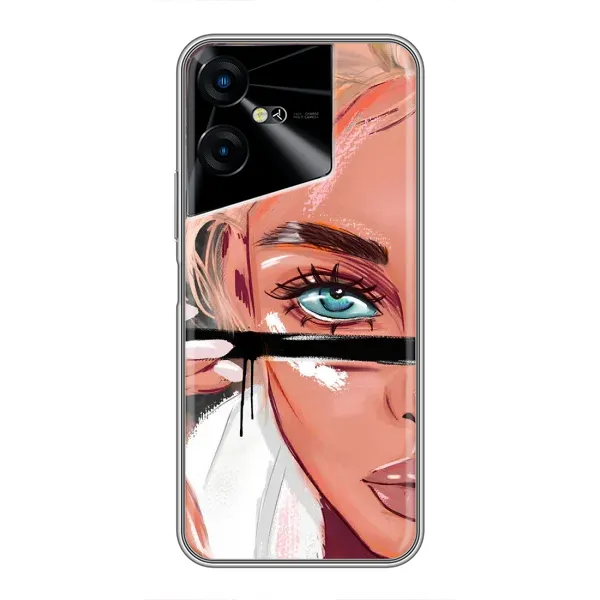 Чехол с рисунком «Девушка и ресницы» для TECNO POVA Neo 3 Чехол с рисунком «Девушка и ресницы» для TECNO POVA Neo 3