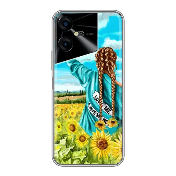 Чехол с рисунком «Девушка на поле» для TECNO POVA Neo 3 Чехол с рисунком «Девушка на поле» для TECNO POVA Neo 3