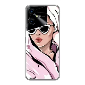 Чохол з картинкою Модні Дівчата Tecno POVA Neo 3 (Дівчина в халаті)
