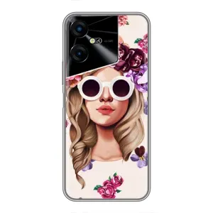 Чохол з картинкою Модні Дівчата Tecno POVA Neo 3 (Дівчина в окулярах)