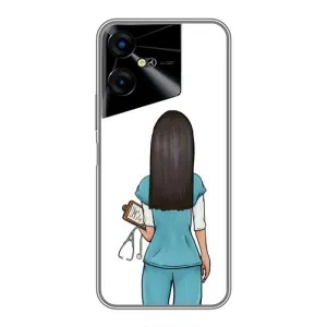 Силиконовый бампер (Работники) на Tecno POVA Neo 3 (Доктор)