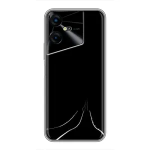Чехол с картинками на черном фоне для Tecno POVA Neo 3 (Дорога)