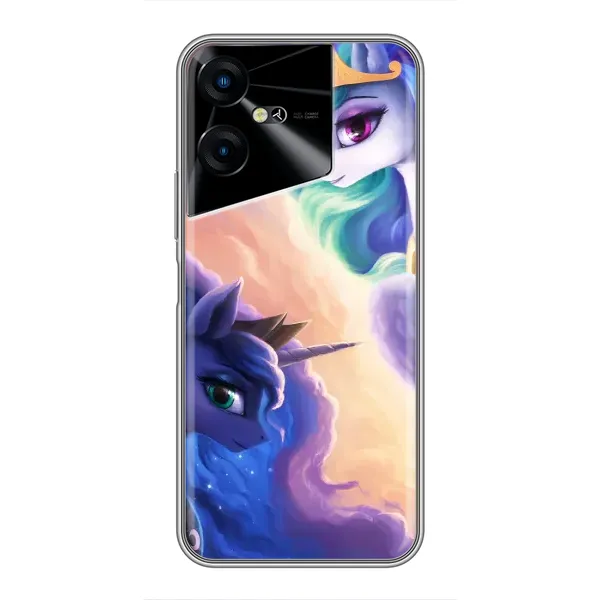 Чехол с рисунком «Единорожки на тучках» для TECNO POVA Neo 3 Чехол с рисунком «Единорожки на тучках» для TECNO POVA Neo 3