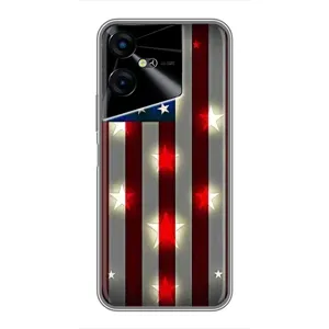 Чехол Флаг USA для Tecno POVA Neo 3 (Флаг США 2)