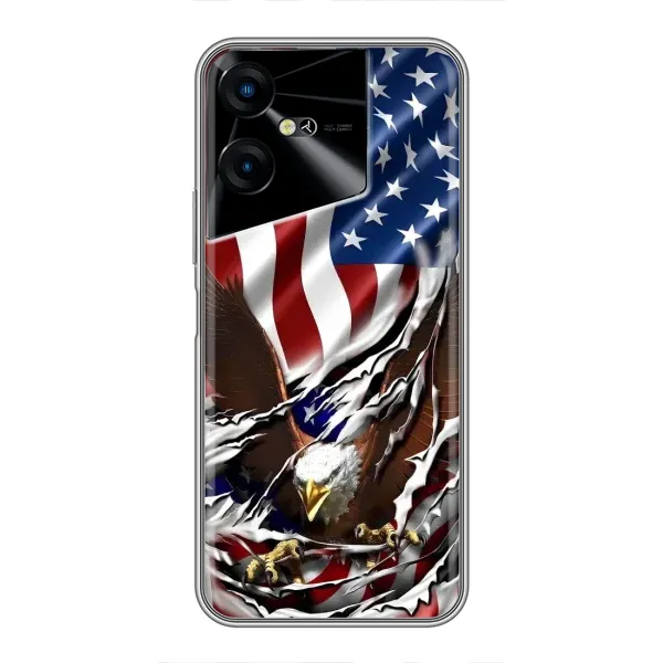 Чехол с рисунком «Флаг USA» для TECNO POVA Neo 3 Чехол с рисунком «Флаг USA» для TECNO POVA Neo 3