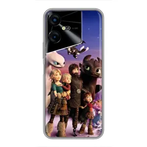 Чехол дракон Беззубик для Tecno POVA Neo 3 (Герои дракона)