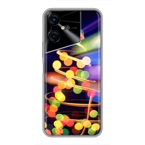 Чохол новорічна ялинка на Tecno POVA Neo 3 (Гірлянди)