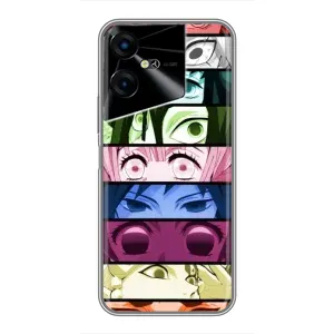 Силіконові чохлі з очіма Anime для Техно Пова нео 3 (Очі Хашира)