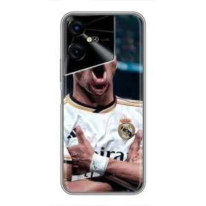 Чехол (TPU) с Футболистом на Tecno POVA Neo 3 (Гол Мбаппе)