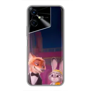 Силиконовый чехол с принтом Зоотрополіс для Tecno POVA Neo 3 (Главные герои)