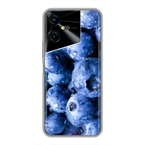 Чехол с изображением вкусной еды для Tecno POVA Neo 3 (Голубика)
