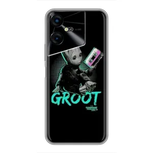 Чехол Супергерои Марвел на Текно Пова Нео 3 (Groot)