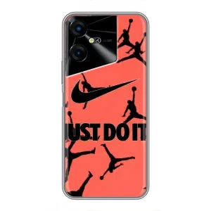 Силіконовый Чохол Nike Air Jordan на Техно Пова нео 3 (Just Do It)