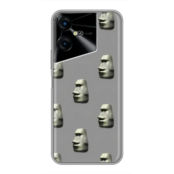 Чехол с рисунком «Каменное лицо» для TECNO POVA Neo 3 Чехол с рисунком «Каменное лицо» для TECNO POVA Neo 3