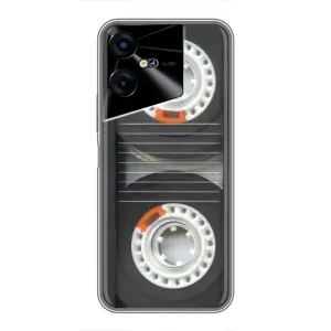 Чехол с Прикольным принтом на Tecno POVA Neo 3 (Кассета магнитофона)