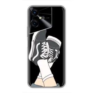 Чехол с Прикольным принтом на Tecno POVA Neo 3 (Кеды)