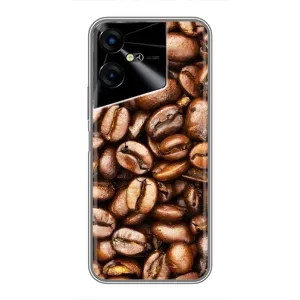 Чехол с изображением вкусной еды для Tecno POVA Neo 3 (Кофе)