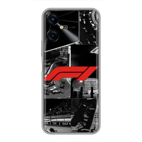 Чехол с рисунком «Коллаж Формула 1» для TECNO POVA Neo 3 Чехол с рисунком «Коллаж Формула 1» для TECNO POVA Neo 3