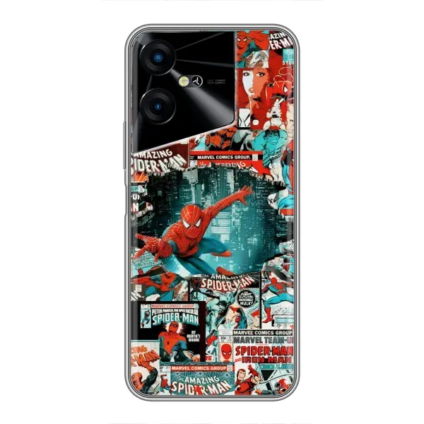 Чехол с рисунком «Комиксы Человек Паук» для TECNO POVA Neo 3 Чехол с рисунком «Комиксы Человек Паук» для TECNO POVA Neo 3