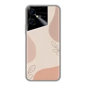 Чохол квітковий дизайн для Tecno POVA Neo 3 (Кориневий фон)