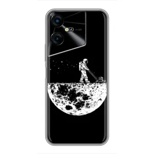 Силіконовый Чохол з принтом "Космонавти" на Tecno POVA Neo 3 (Космонавт)