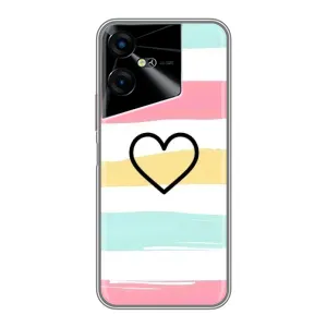 Чехлы с тематикой "Маленькие Сердечки" на Tecno POVA Neo 3 (Красивое сердечко)