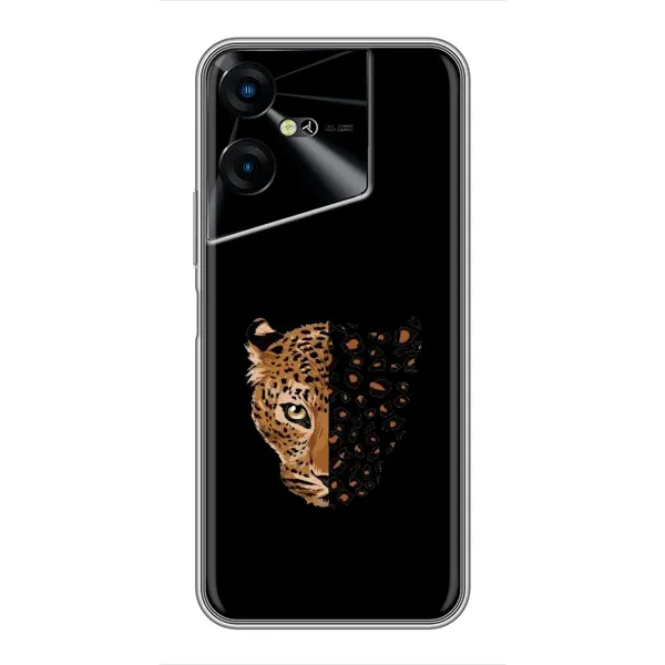 Чехол с рисунком «Леопард на черном» для TECNO POVA Neo 3 Чехол с рисунком «Леопард на черном» для TECNO POVA Neo 3
