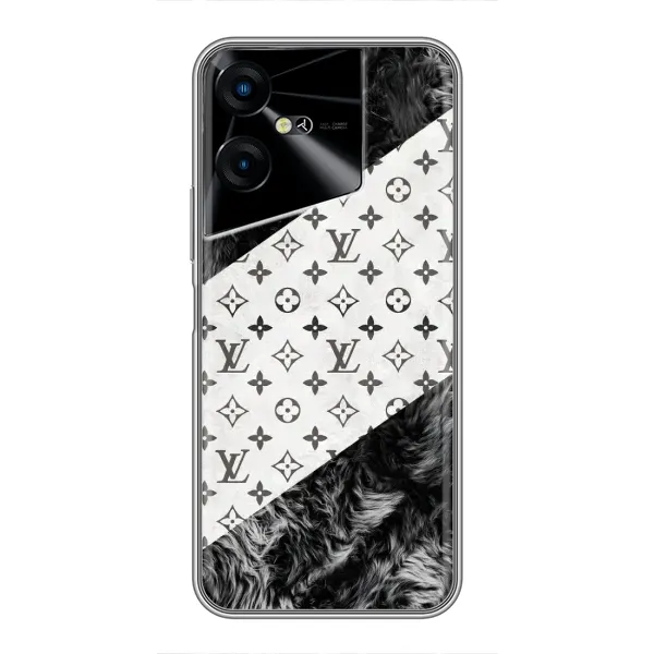Чехол с рисунком «LV на белом» для TECNO POVA Neo 3 Чехол с рисунком «LV на белом» для TECNO POVA Neo 3