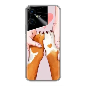 Чехол (ТПУ) Милые собачки для Tecno POVA Neo 3 (Любовь к собакам)