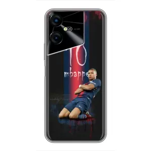 Чехол (TPU) с Футболистом на Tecno POVA Neo 3 (MBAPPE 10)