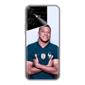 Чехол (TPU) с Футболистом на Tecno POVA Neo 3 (Мбаппешичка)