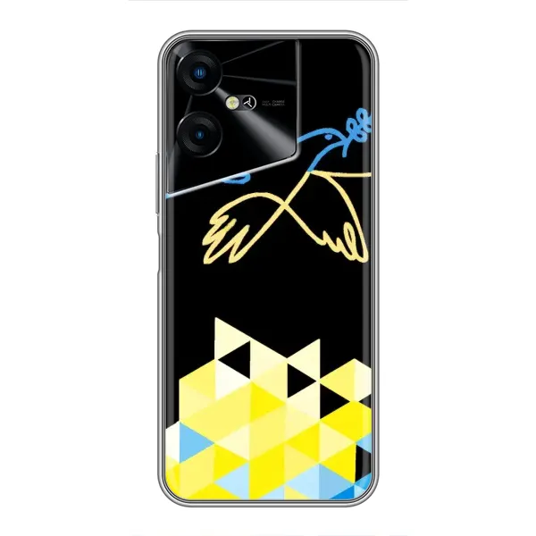 Чехол с рисунком «Мир для Украины» для TECNO POVA Neo 3 Чехол с рисунком «Мир для Украины» для TECNO POVA Neo 3