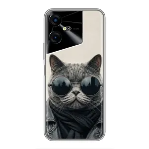 Чехол на тематику: Коты для TECNO POVA Neo 3 (Модный кот)