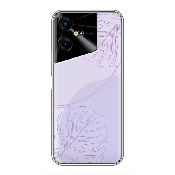 Чехол с рисунком «Монстера фиолетовая» для TECNO POVA Neo 3 Чехол с рисунком «Монстера фиолетовая» для TECNO POVA Neo 3