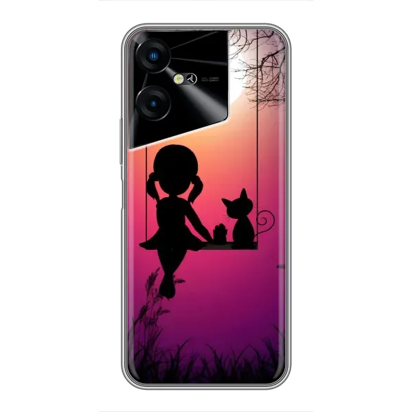 Чехол с рисунком «На качели» для TECNO POVA Neo 3 Чехол с рисунком «На качели» для TECNO POVA Neo 3