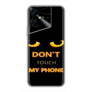 Чехол с Прикольным принтом на Tecno POVA Neo 3 (Не трогай мой телефон)