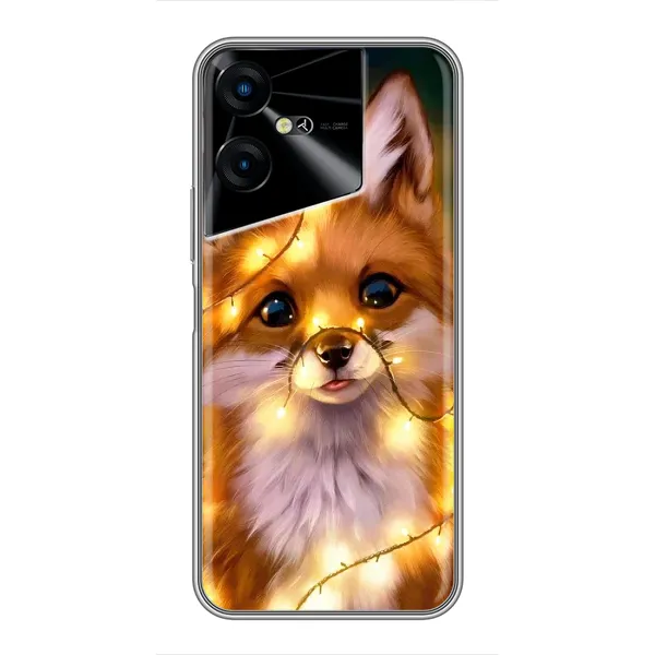 Чехол с рисунком «Новогодний лисенок» для TECNO POVA Neo 3 Чехол с рисунком «Новогодний лисенок» для TECNO POVA Neo 3