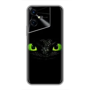Чехол дракон Беззубик для Tecno POVA Neo 3 (Глаза Беззубика)