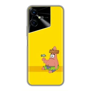 Чехлы с Патриком на Tecno POVA Neo 3 (Ошибочка)