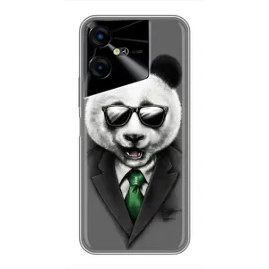 Чехлы с Пандами на Tecno POVA Neo 3 (Панда в очках)