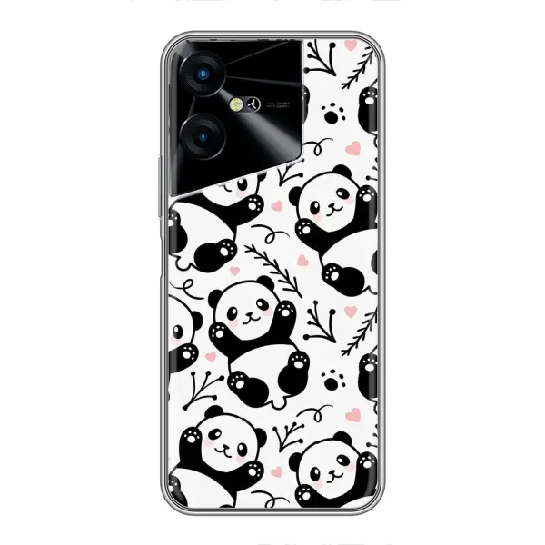 Чехол с рисунком «Пандочки» для TECNO POVA Neo 3 Чехол с рисунком «Пандочки» для TECNO POVA Neo 3