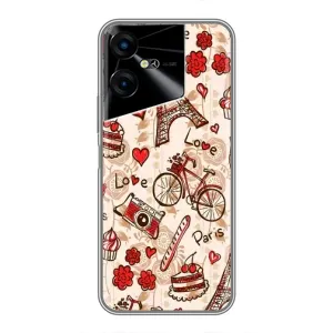 Чехол с Эйфелевой башней на Tecno POVA Neo 3 (Париж мечта)